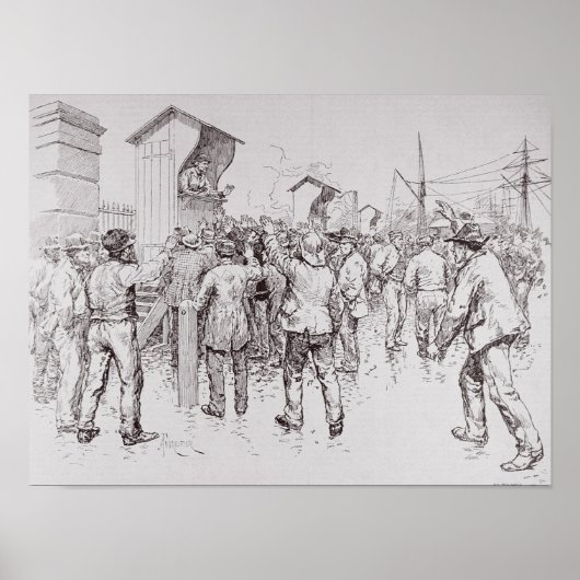 De werklozen in Londen Poster (Voorkant)