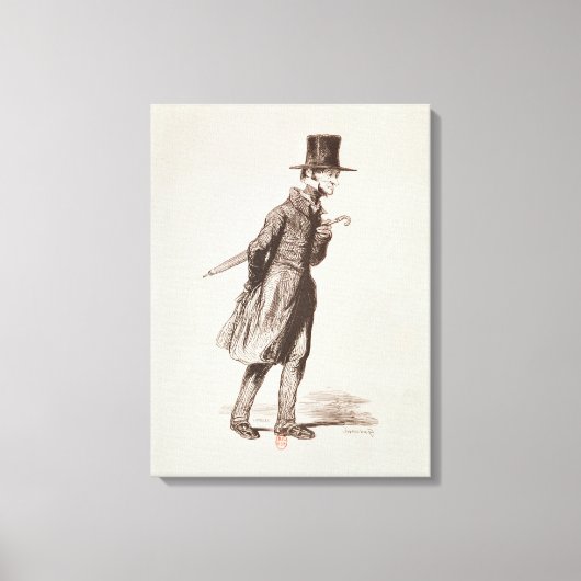 De werknemer canvas afdruk (Voorkant)