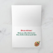 De Werknemer van de kerstman van de Maand Feestdagen Kaart (Binnen)