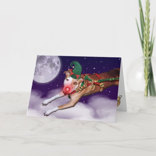 De Werknemer van de kerstman van de Maand Feestdagen Kaart (Voorkant)