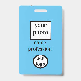 de werknemersfoto van de bodem, streepjescode, log badge