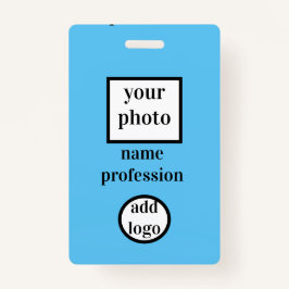 de werknemersfoto van de bodem, streepjescode, log badge