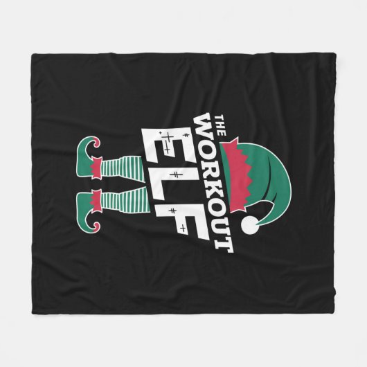De werkout Elf Group komt overeen met het kerstfee Fleece Deken (Voorkant (Horizontaal))