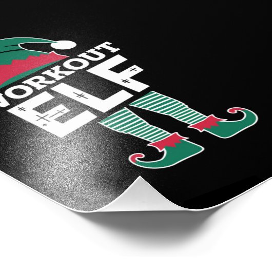 De werkout Elf Group komt overeen met het kerstfee Foto Afdruk (Hoek)