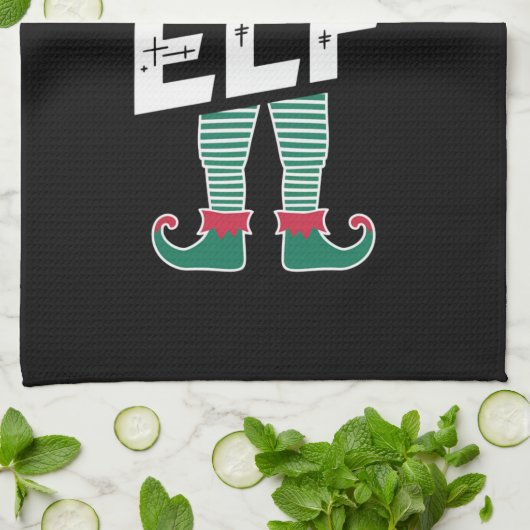 De werkout Elf Group komt overeen met het kerstfee Theedoek (Gevouwen)