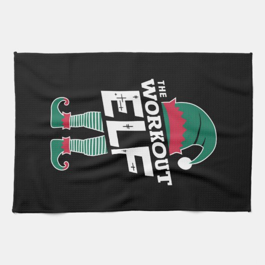 De werkout Elf Group komt overeen met het kerstfee Theedoek (Horizontaal)