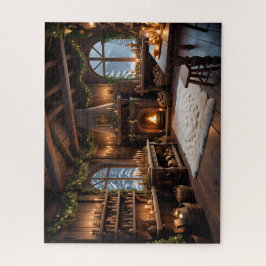 De werkplaats van de kerstman legpuzzel