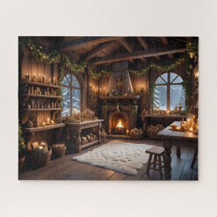 De werkplaats van de kerstman legpuzzel