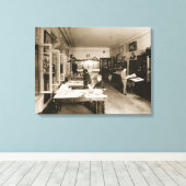 De werkplaats van Faberge (foto) Canvas Afdruk (Insitu (Houten vloer))
