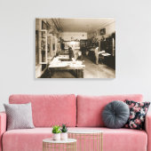 De werkplaats van Faberge (foto) Canvas Afdruk (Insitu (Woonkamer))