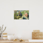 De werkplaats van Jozef met Maria en het kindje Je Poster (Keuken)