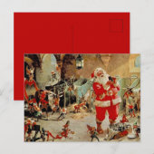 De werkplaats van Kerstman Briefkaart (Voorkant / Achterkant)