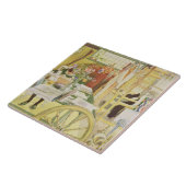 De werkruimte, café. in "Lasst Licht Hinin" ("Let  Tegeltje (Zijkant)