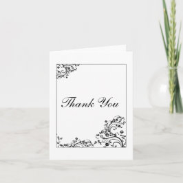 De Werveling van de bloem Bedankkaart