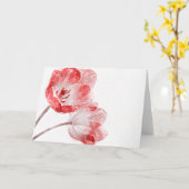 De Wervelingen van de tulp Kaart (Gele Bloem)
