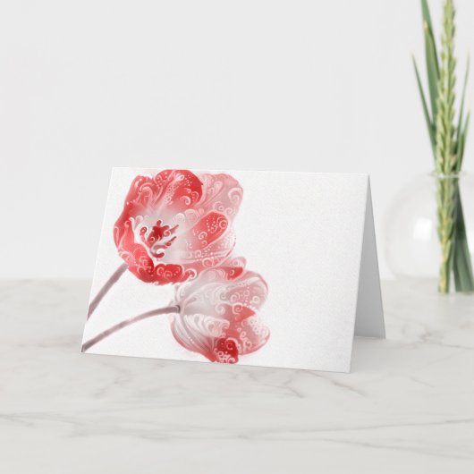 De Wervelingen van de tulp Kaart (Voorkant)