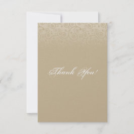 De Wervelingen van het goud en van Champagne Bedankkaart