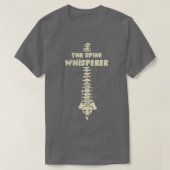 De wervelkolom fluisteraar chiropractie osteopathi t-shirt (Design voorkant)