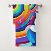De wervelwind van kleurrijke verbeelding bad handdoek (Insitu)