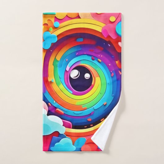 De wervelwind van kleurrijke verbeelding bad handdoek (Handdoek)