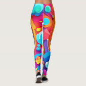 De wervelwind van kleurrijke verbeelding leggings (Achterkant)