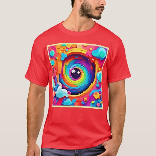 De wervelwind van kleurrijke verbeelding t-shirt (Voorkant)