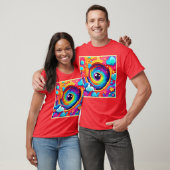 De wervelwind van kleurrijke verbeelding t-shirt (Unisex)