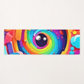 De wervelwind van kleurrijke verbeelding yogamat (Voorkant (horizontaal))