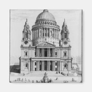 De West Prospect van de Kathedraal van St. Paul Magneet