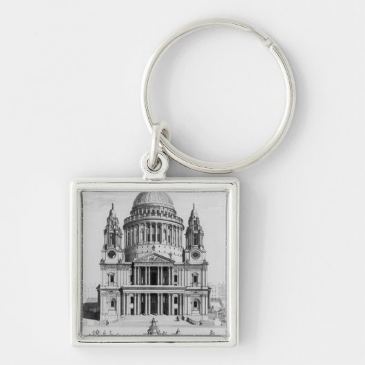 De West Prospect van de Kathedraal van St. Paul Sleutelhanger (Voorkant)