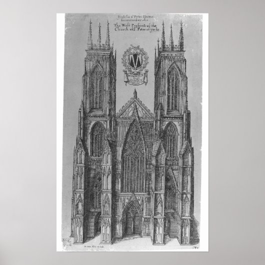 De West Prospect van de Kerk van St. Peter Poster (Voorkant)