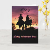 De Westerne Gelukkige Valentijnsdag van het land Kaart (Gele Bloem)