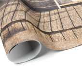 De westerne gevangenis van Rustic. 3d ing. Deel va Cadeaupapier (Rol Hoek)