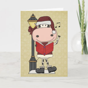 De Westerne Hymnes van Kerstmis van de koe - Feestdagen Kaart