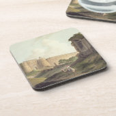 De Westerne ingang van Shere Shah's Fort, Delhi, Drankjes Onderzetter (Linkerzijde)