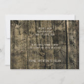 De Westerne Koe van het huwelijk Rustic slaat de D Save The Date (Achterkant)