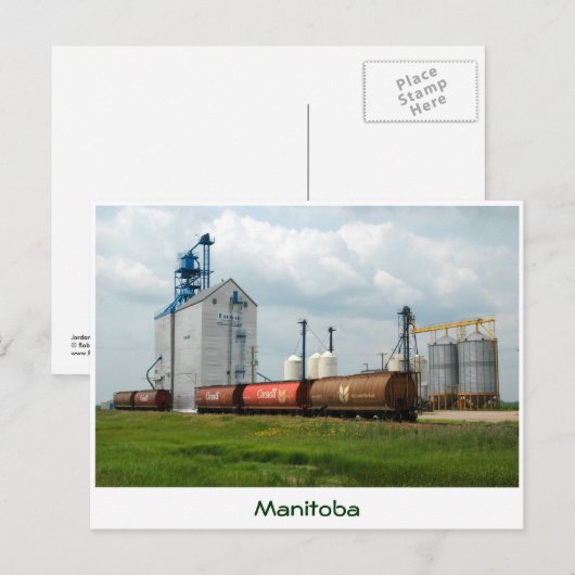 De westerne Lift van de Korrel Briefkaart (Voorkant / Achterkant)