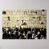 De Westerne muur in het Poster Jeruzalem (Voorkant)