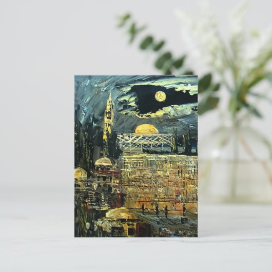 De Westerne muur in Jeruzalem Briefkaart (Staand voorkant)