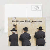 De westerne Muur - Jeruzalem Briefkaart (Voorkant / Achterkant)