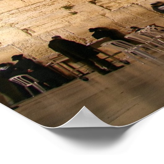 De Westerne muur, Jeruzalem Poster (Hoek)