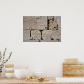 De Westerne muur, Jeruzalem Poster (Keuken)