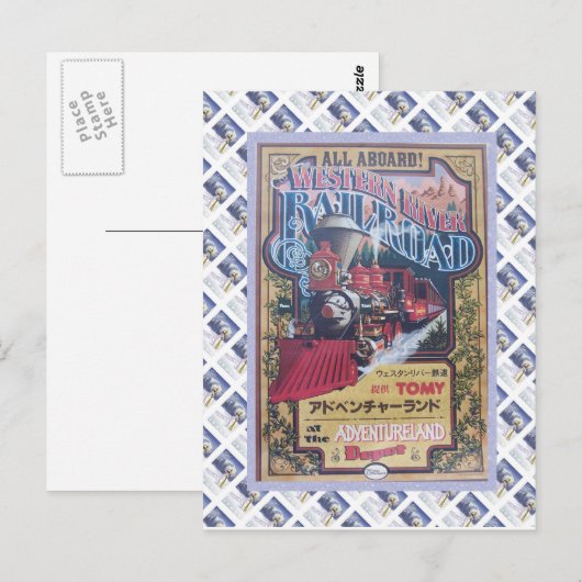 De westerne Spoorweg van de Rivier Briefkaart (Voorkant / Achterkant)