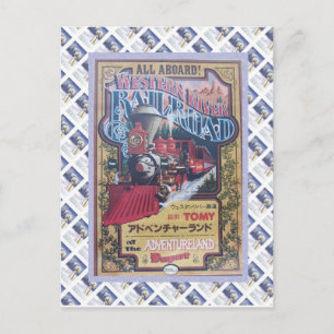 De westerne Spoorweg van de Rivier Briefkaart