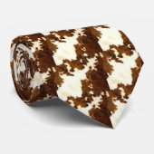 De westerne Stropdas van het Koeienhuid van de Sti (Opgerold)