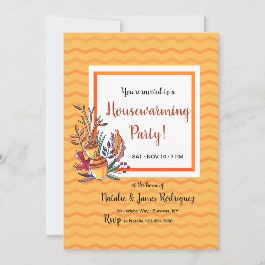 De westerne Uitnodiging van de Herfst (Voorkant)