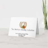 De westerne Uitnodigingen van het Huwelijk (Achterkant)