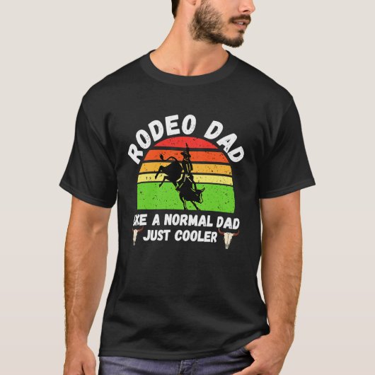 De Westerne vader van Rodeo Pap Land T-shirt (Voorkant)