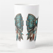 de westerse boogstijl latte mok (Voorkant)