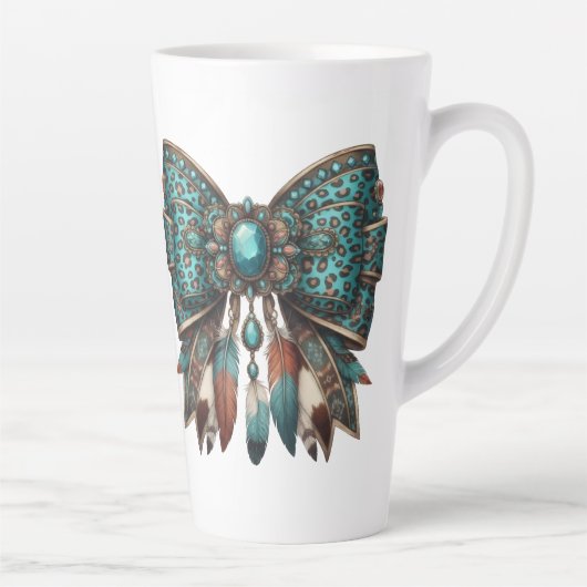 de westerse boogstijl latte mok (Rechts)